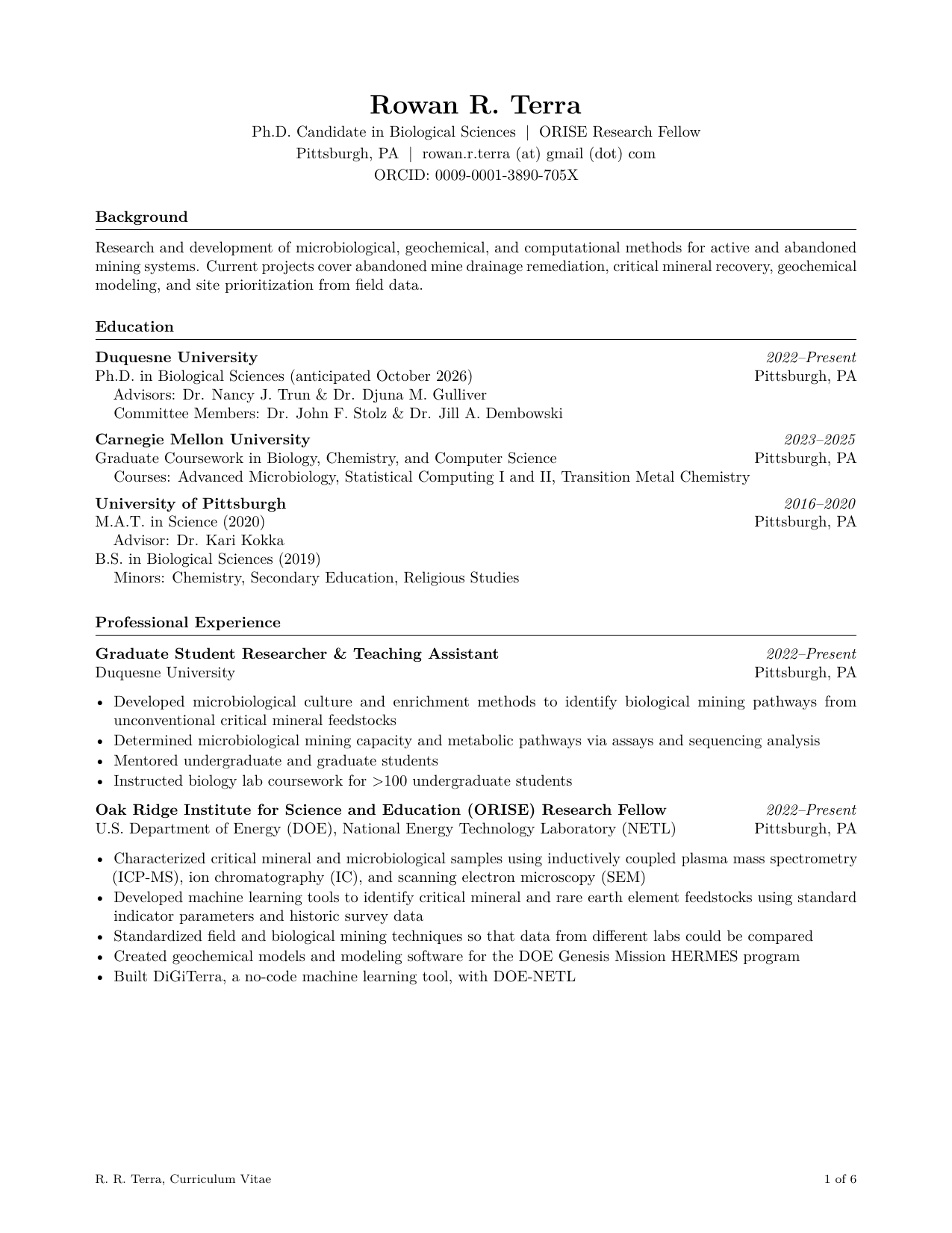 CV page 1 of 6